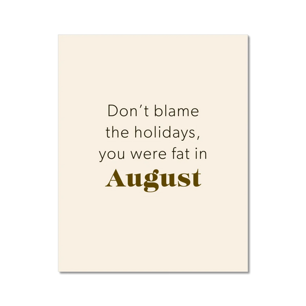 August Fat 2 - Laugh Art Tile by doingly