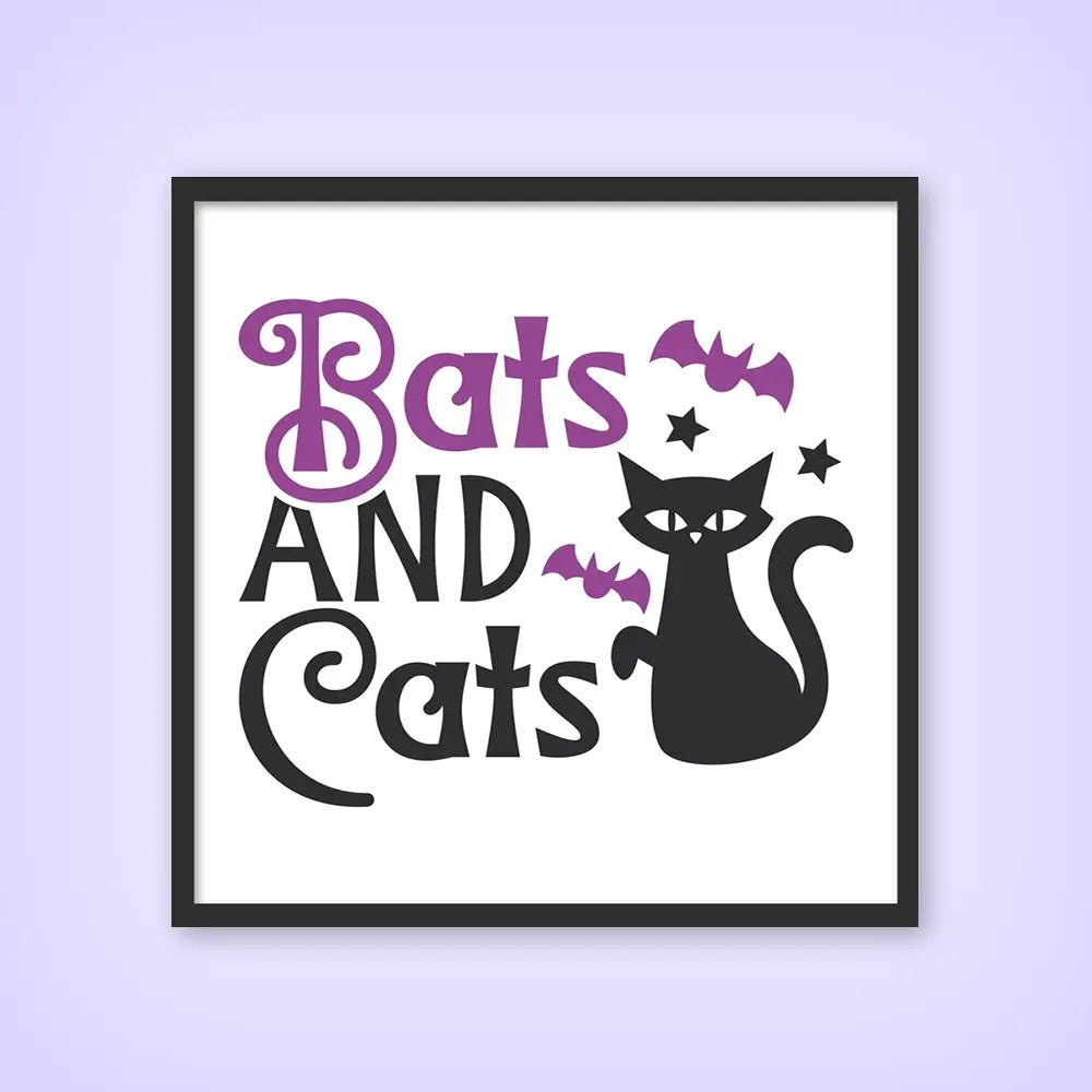 Bats And Cats 1 - New Art Tile by doingly