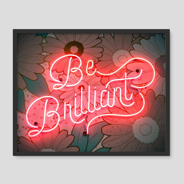 Be Brilliant 1 - Floral Art Tile by doingly