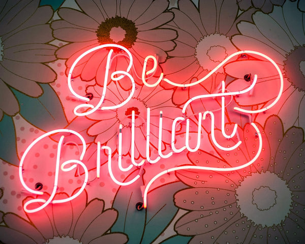 Be Brilliant 2 - Floral Art Tile by doingly