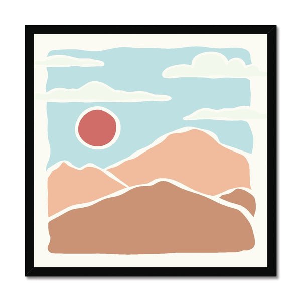 Boho Peak 06 1 - Boho Framed Print by doingly