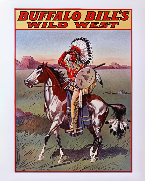 Buffalo Bill's - Indian Chief 2 - Animal Classic Print by doingly