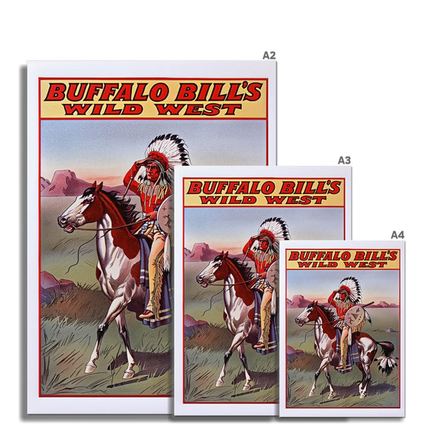 Buffalo Bill's - Indian Chief 6 - Animal Classic Print by doingly