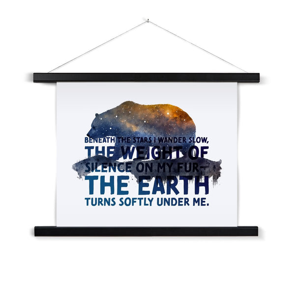 Celestial Starry Night - Bear 1 - Animal Poster Print by doingly