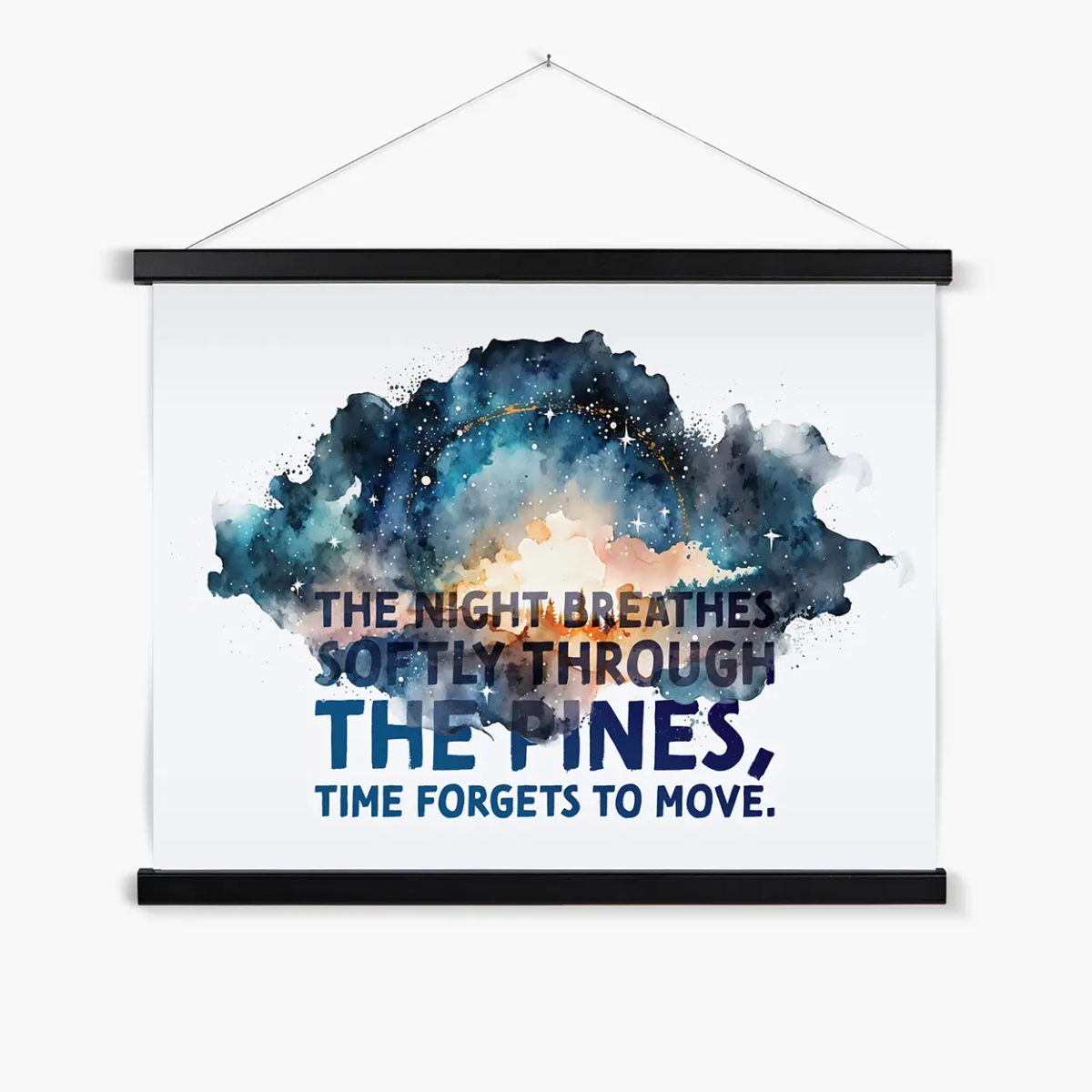 Celestial Starry Night - Forest 1 4 - Animal Poster Print by doingly