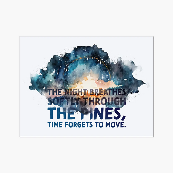 Celestial Starry Night - Forest 1 3 - Animal Poster Print by doingly