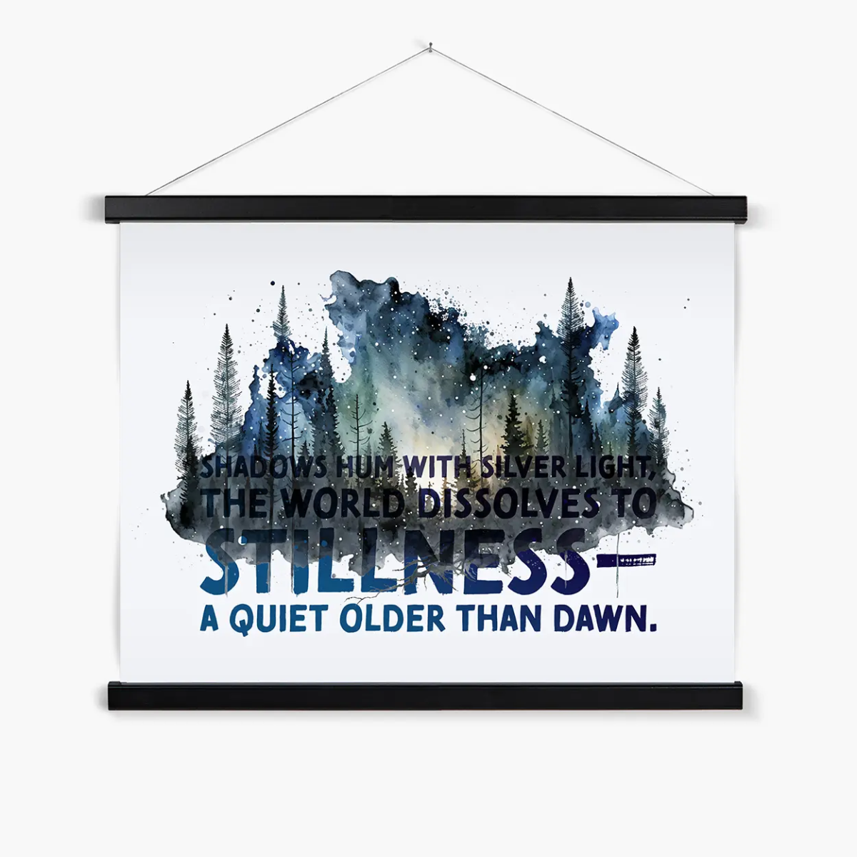 Celestial Starry Night - Forest 2 4 - Animal Poster Print by doingly