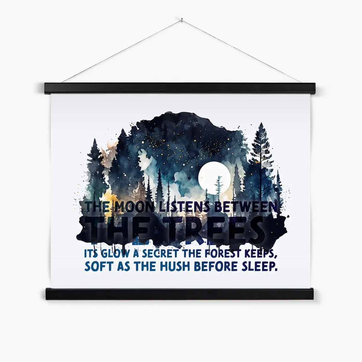 Celestial Starry Night - Forest 3 4 - Animal Poster Print by doingly