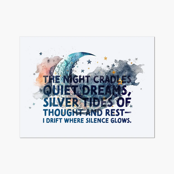 Celestial Starry Night - Moon 1 3 - Poster Poster Print by doingly