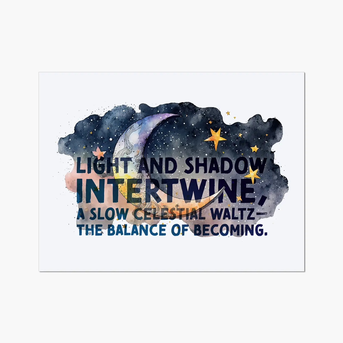 Celestial Starry Night - Moon 2 3 - Poster Poster Print by doingly