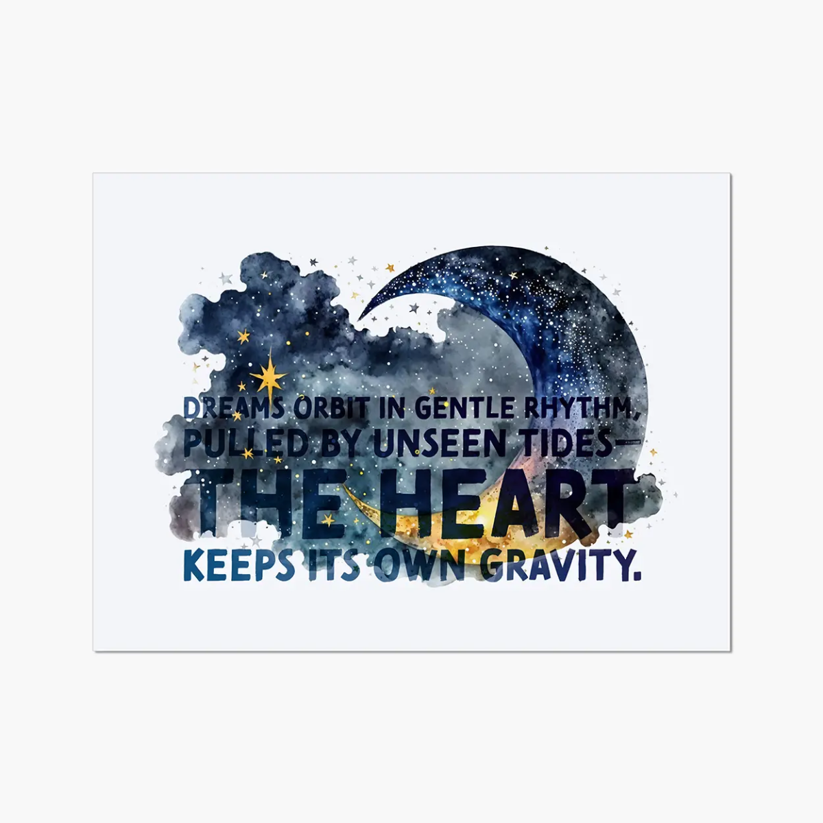 Celestial Starry Night - Moon 3 3 - Poster Poster Print by doingly