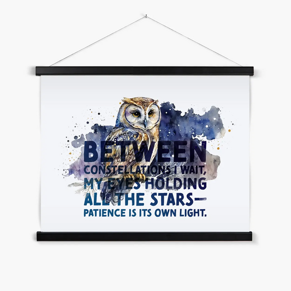 Celestial Starry Night - Owl 4 - Animal Poster Print by doingly