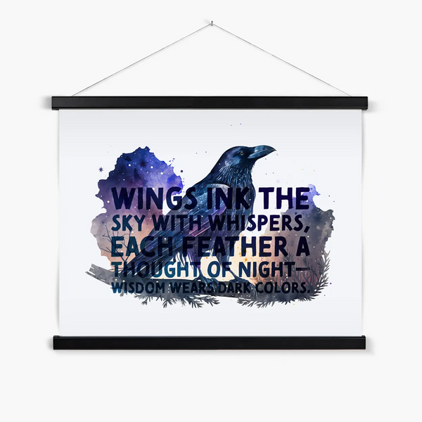Celestial Starry Night - Raven 4 - Animal Poster Print by doingly