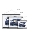 Celestial Starry Night - Whale 5 - Animal Poster Print by doingly
