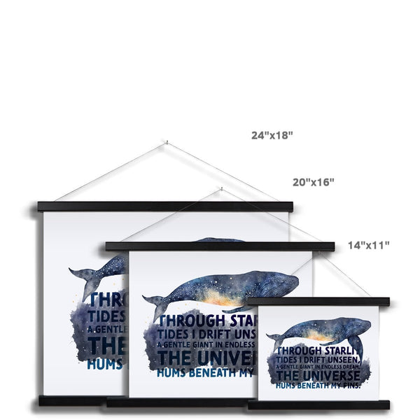 Celestial Starry Night - Whale 5 - Animal Poster Print by doingly