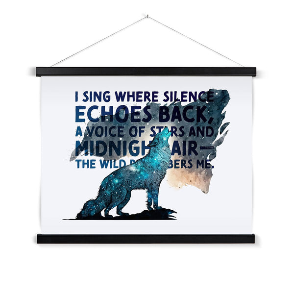 Celestial Starry Night - Wolf 1 - Animal Poster Print by doingly