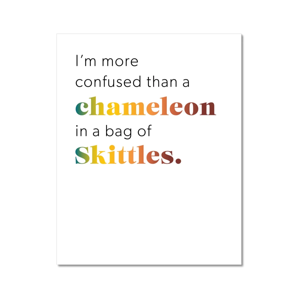 Chameleon Skittles 2 - Laugh Art Tile by doingly