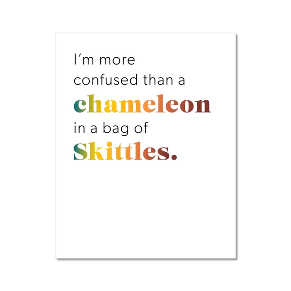 Chameleon Skittles 2 - Laugh Art Tile by doingly