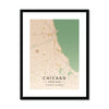 Chicago Map Prints 4 - Map Matte Print by doingly