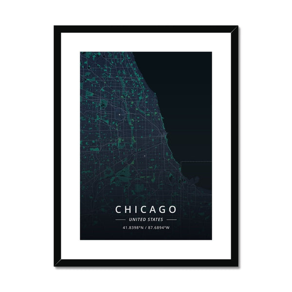 Chicago Map Prints 5 - Map Matte Print by doingly