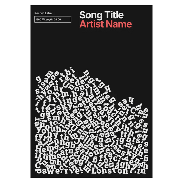 Custom Lyric Poster 2 - custom Poster Print by doingly