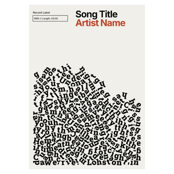Custom Lyric Poster 1 - custom Poster Print by doingly