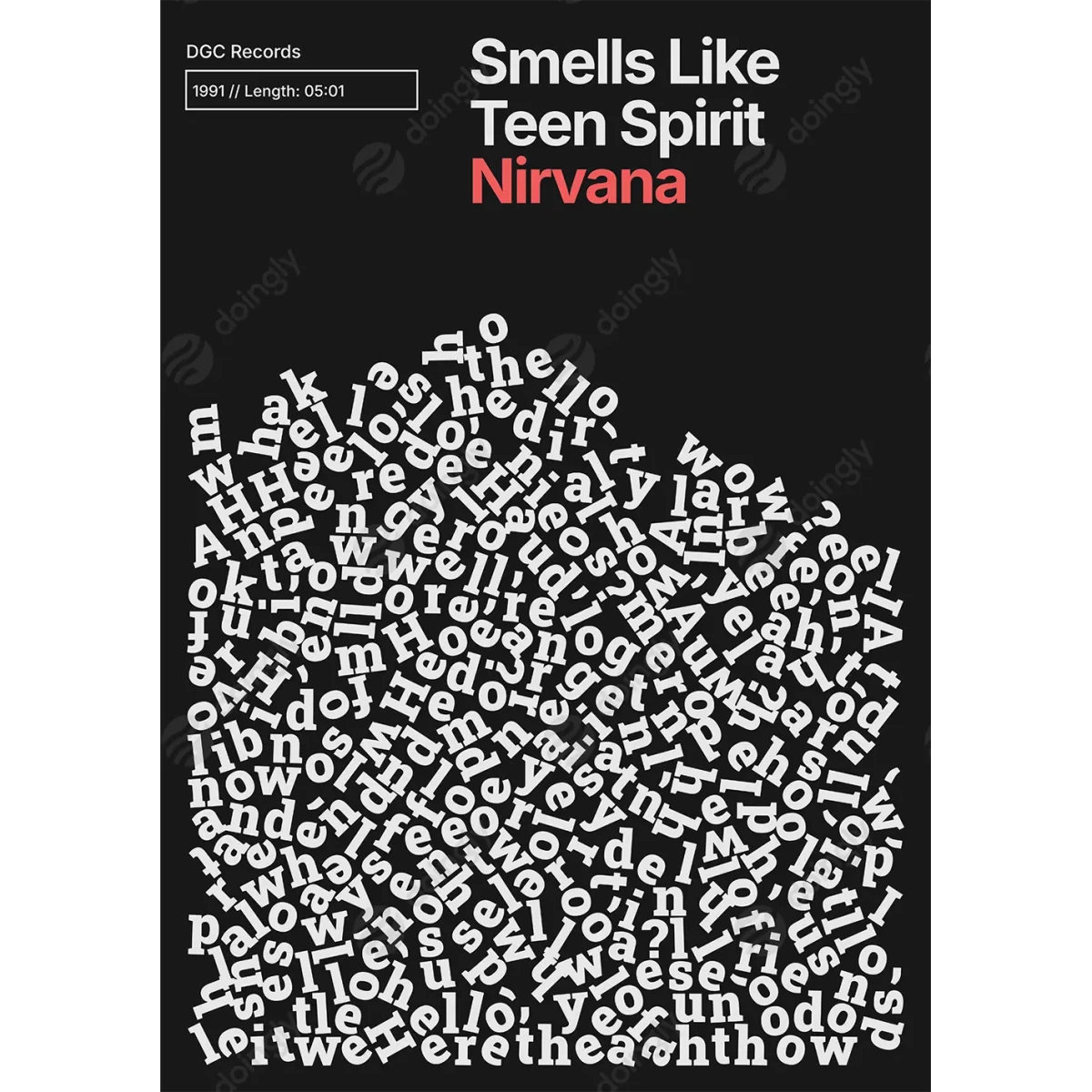 Custom Lyric Poster 2 - New Poster Print by doingly