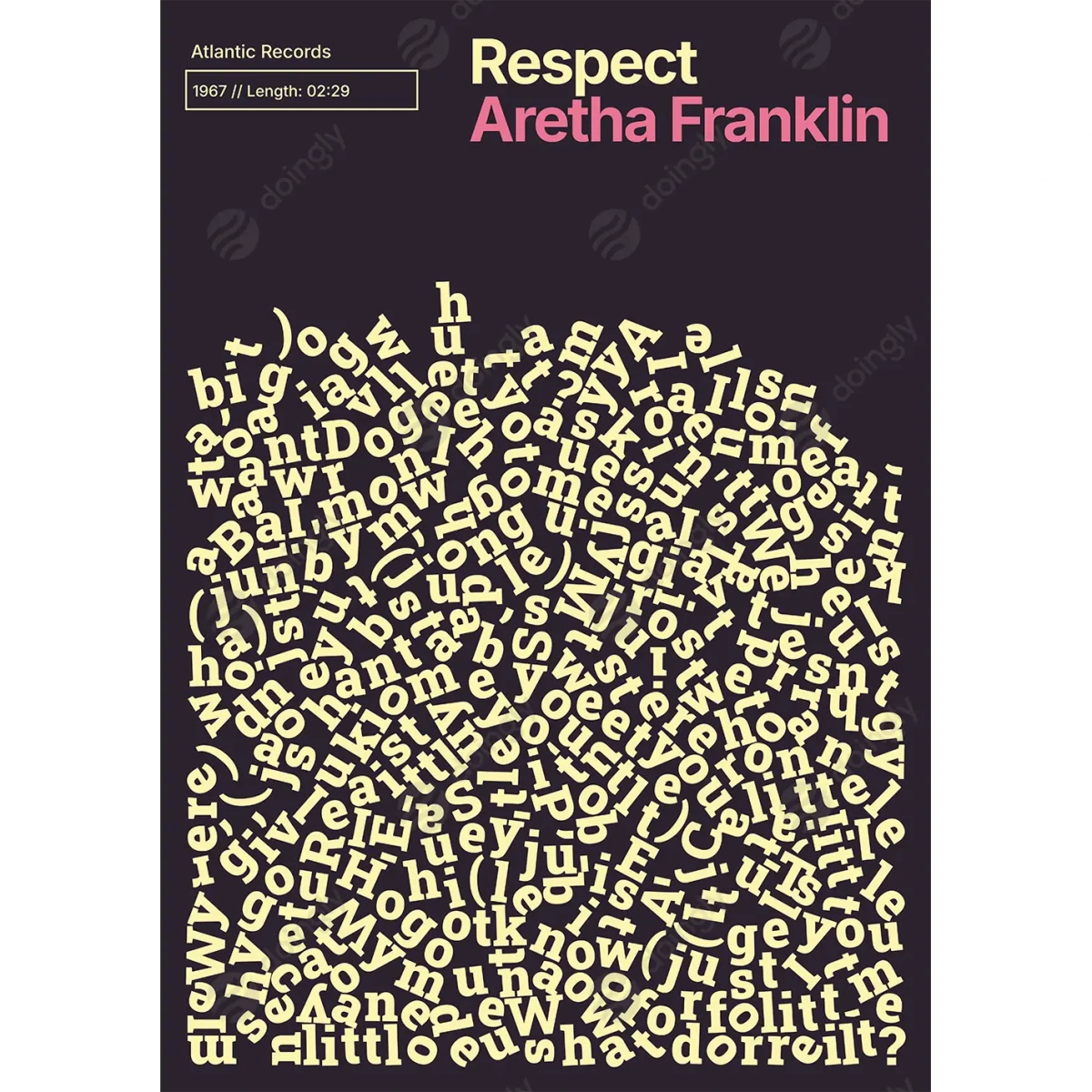 Custom Lyric Poster 7 - New Poster Print by doingly