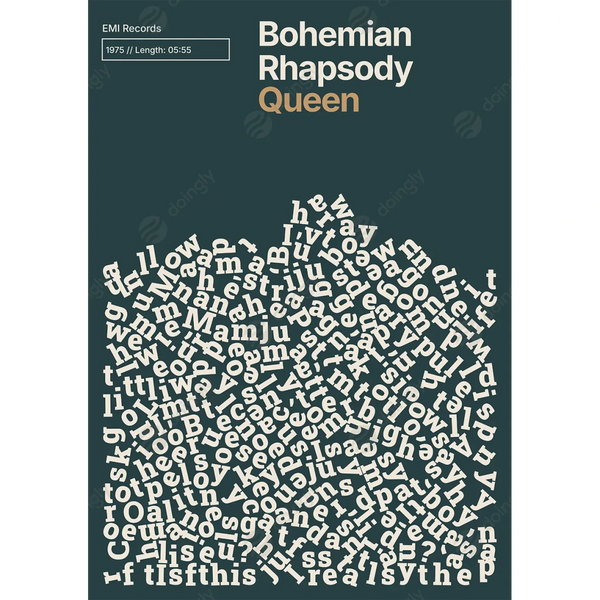 Custom Lyric Poster 3 - New Poster Print by doingly