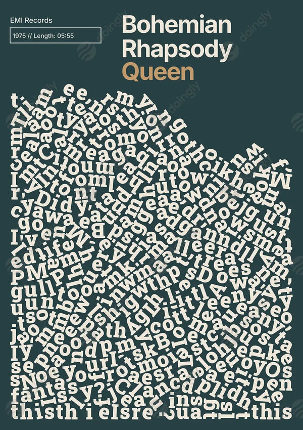 Custom Lyric Wall Art 4 - New Poster Print by doingly