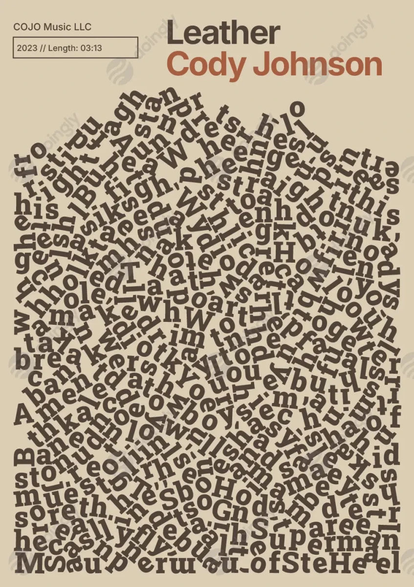 Custom Lyric Wall Art 5 - New Poster Print by doingly