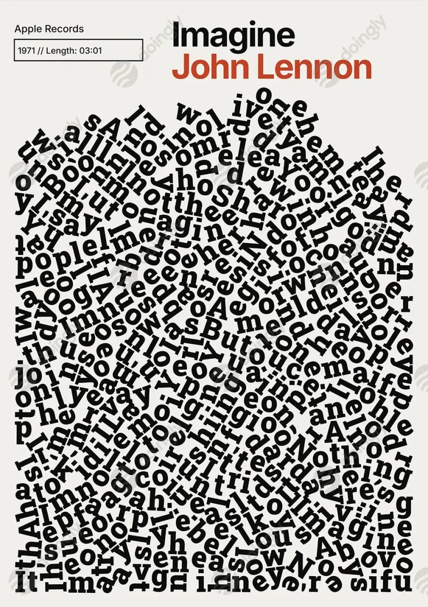 Custom Lyric Wall Art 8 - New Poster Print by doingly