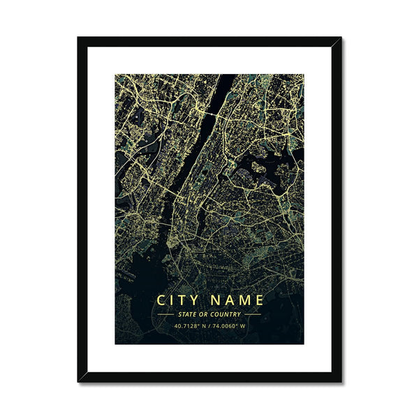 Custom Map 6 - Map Matte Print by doingly