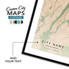 Custom Map 1 - Map Matte Print by doingly