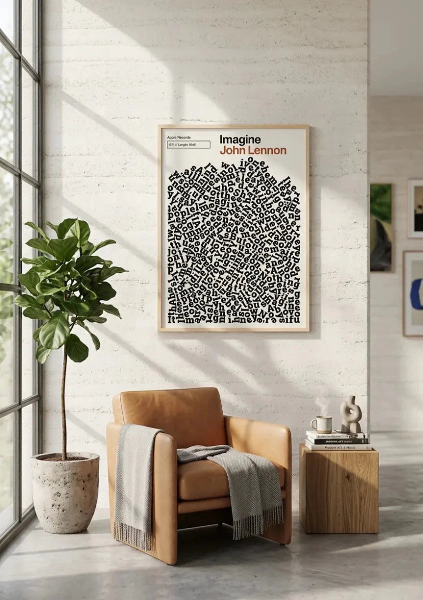 Custom Typographic Lyric Wall Art 14 - New Poster Print by doingly