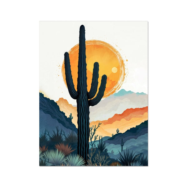 Desert Cactus 8 - Landscapes Framed Print by doingly