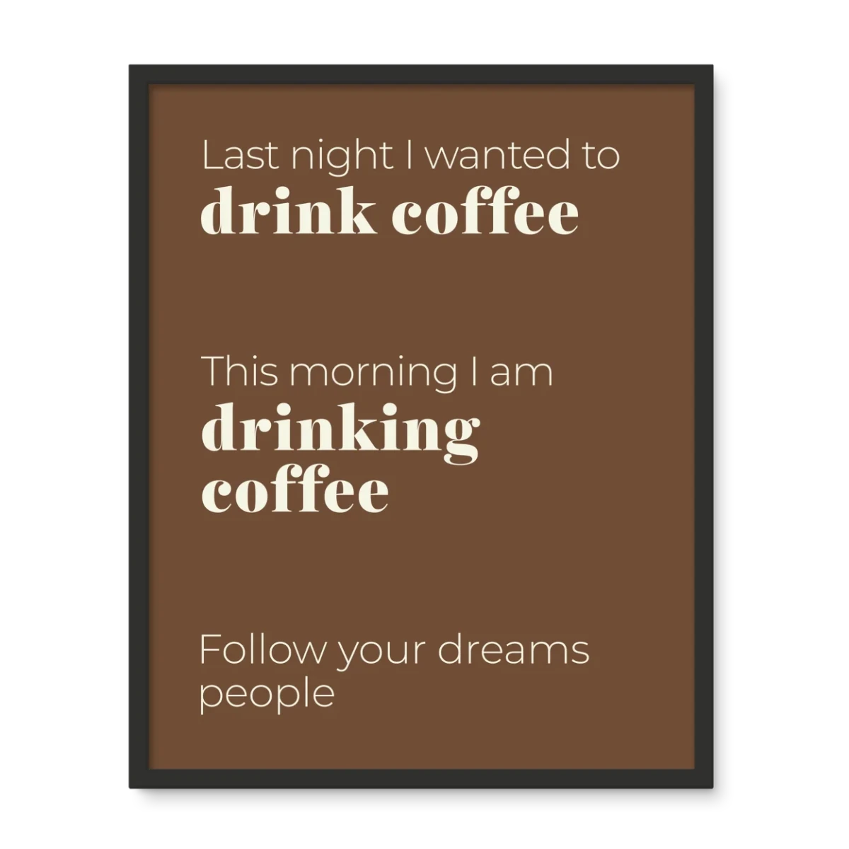 Drink Coffee 3 - Laugh Art Tile by doingly