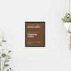 Drink Coffee 5 - Laugh Art Tile by doingly