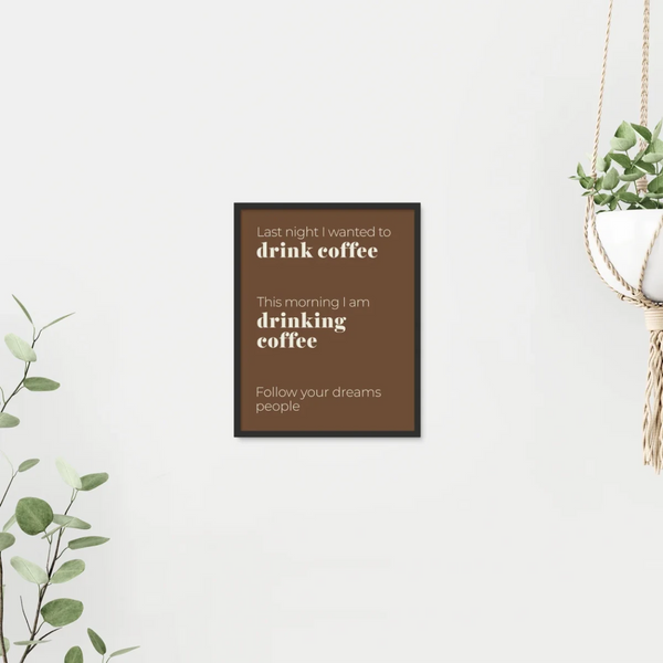 Drink Coffee 5 - Laugh Art Tile by doingly