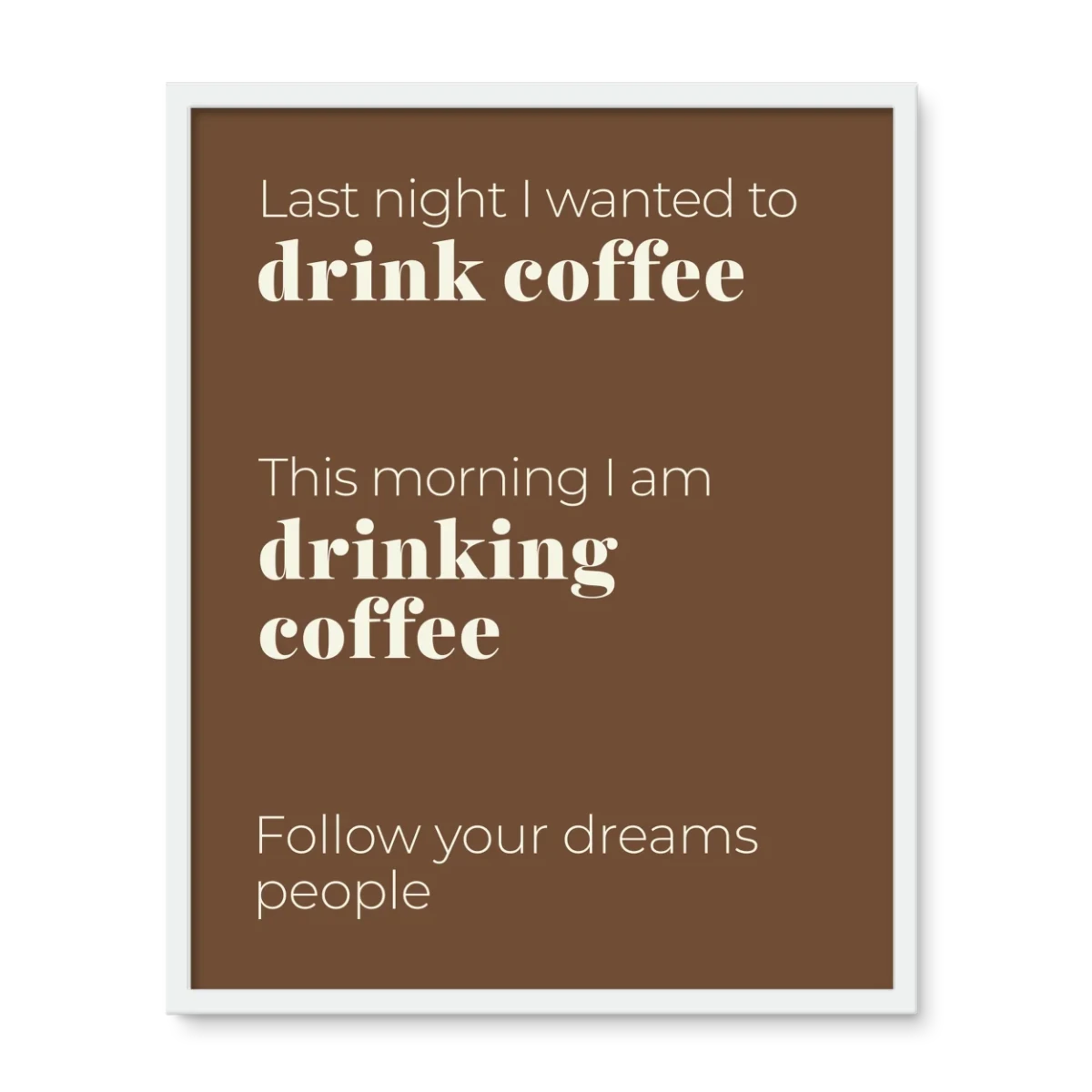 Drink Coffee 4 - Laugh Art Tile by doingly