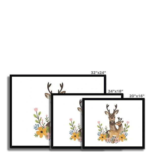 Enchanted Bonds - Deer 5 - Animal Poster Print by doingly