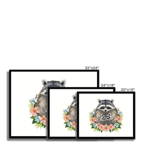 Enchanted Bonds - Racoon 5 - Animal Poster Print by doingly