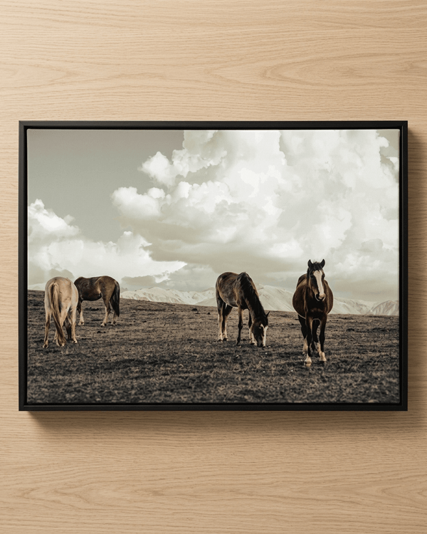 Equine Haven 6 - Animal Canvas Print by doingly