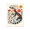 Folk Art Alligator 6 - Animal Classic Print by doingly