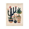 Folk Art Cactus 7 - Floral Framed Print by doingly