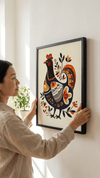 Folk Art Chicken 4 - Animal Classic Print by doingly