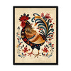 Folk Art Rooster 1 - Animal Classic Print by doingly