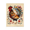 Folk Art Rooster 7 - Animal Classic Print by doingly