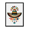 Folk Art Sombrero Bloom 1 - Floral Classic Print by doingly