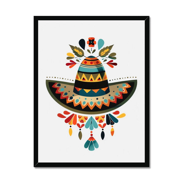 Folk Art Sombrero Bloom 1 - Floral Classic Print by doingly